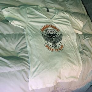 Men large Tee Born to Ride new 60/40 cotton/poly